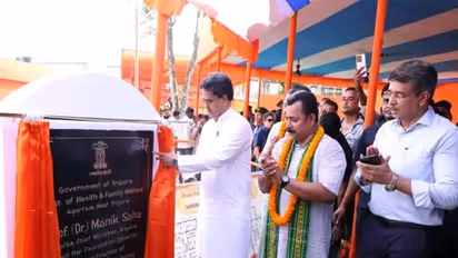 CM Manik Saha inaugurates Tripura Medical institutes (Photo/ANI)