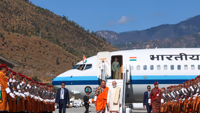 PM Modi arrives in Bhutan for two-day visit (Photo/X@Narendramodi)