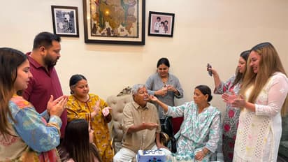 Tejashwi Yadav shares images of Lalu Yadav birthday celebration (Photo: @yadavtejashwi/X)