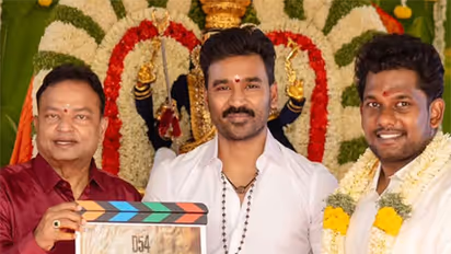 Producer, actor Dhanush and director Vignesh Raja (Photo/Instagram@velsfilmintl)