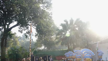 External Affairs Minister S Jaishankar unfurls the Tricolour (Photo: X@DrSJaishankar)