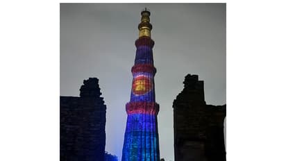 Qutub Minar lights up in colours of ASEAN (Photo/Embassy of Philippines in India)