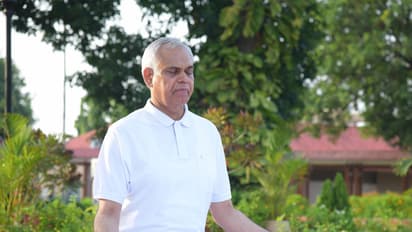 Gujarat governor Acharya Devvrat performs Yoga (Photo/@ADevvrat/X)