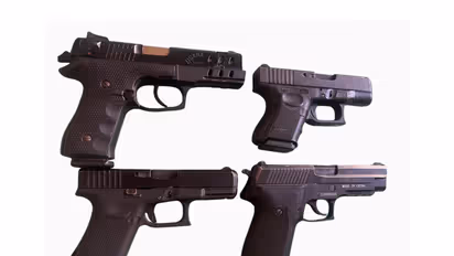 Seized pistol (Photo/X@DGPPunjabPolice)