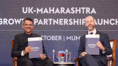 CM Devendra Fadnavis and UK's BIST Secretary of State Jonathan Reynolds officially launched the 'UK-Maharashtra Growth Partnership' a structured government-to-government and business-facing mechanism to strengthen trade, investment and economic co-operation. (Photo/ @CMOMaharashtra)