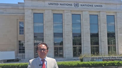 UKPNP Chairman Shaukat Kashmiri at UN in Geneva (Photo/UKPNP)