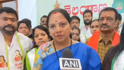 Telangana Jagruthi founder K. Kavitha (Photo/ANI)