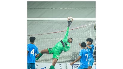 Goal keeper Rajrup Sarkar. (Photo/AIFF)  