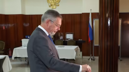 Russia State Duma polling underway: Ambassador Alipov casts vote (Photo/ANI)