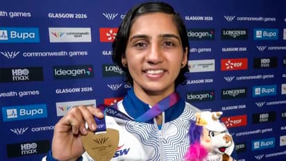 Boxer Preeti Pawar clinched gold medal in the women’s 54 kg category at CWG 2026 (Photo: ANI)