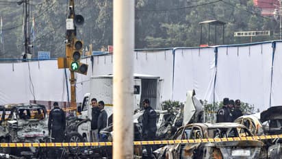 Visual from the spot of the blast in Delhi (Photo/ANI)