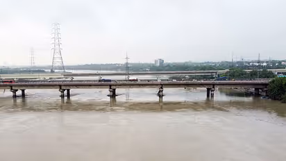 An aerial view of Yamuna River (File photo/ANI)