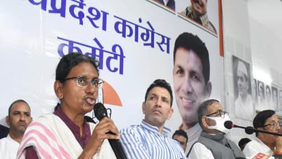 Congress leader Meenakshi Natarajan during briefing in Bhopal (Photo/ANI)