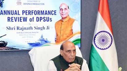 Defence Minister Rajnath Singh conducts annual performance review of 16 DPSUs (Photo/PIB)