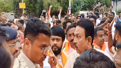 Visual outside the Municipal college Gadag (Photo/ANI)
