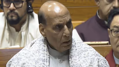 Defence Minister Rajnath Singh (Photo/Sansad TV)