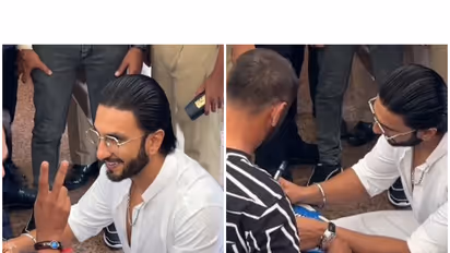 Ranveer Singh with Bhima Khunti (Photo/instagram/@bhima_khunti_official)