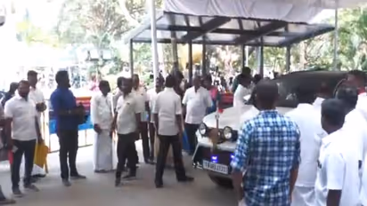 Tamil Nadu: Leaders reach DMK headquarters for seat-sharing talks with Congress (Photo/ANI)