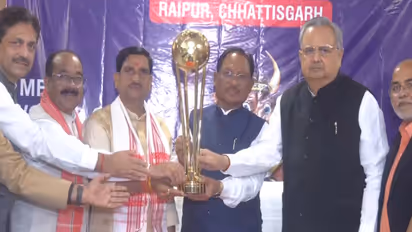 Chhattisgarh CM Vishnu Deo Sai and Raman Singh (Photo: ANI)