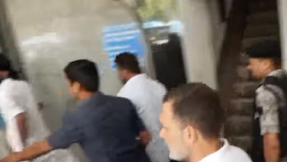 LoP Lok Sabha Rahul Gandhi arrives for the second consecutive lunch meet (Photo/ANI)