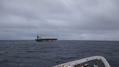 US seized Russian tanker after weeks of chase (Photo/X@US_EUCOM)