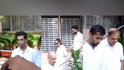 Karan Johar, Rakul Preet Singh, Jackky Bhagnani, David Dhawan attend Manish Malhotra’s mother’s funeral (Photos/ANI)