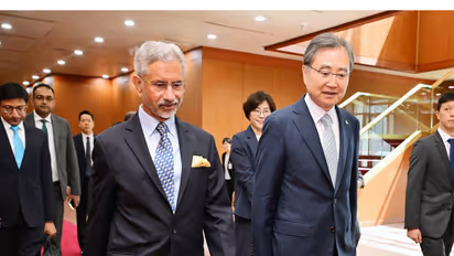 South Korea's Minister of Foreign Affairs Cho Hyun and EAM S Jaishankar (Photo/X/@DrSJaishankar)