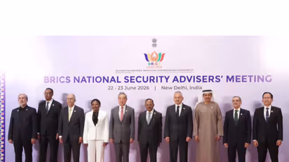 Group photo of NSA Ajit Doval with all the security representatives of the participating countries (Photo/ANI/DD)