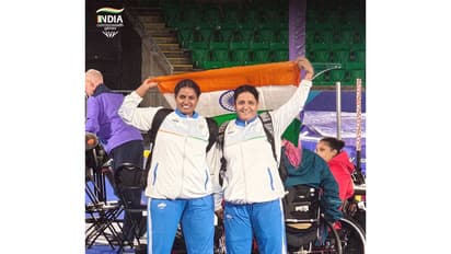 Commonwealth Games 2026 bronze medallist Shilpa Shyla (L) with gold medal winner Sharmila (Photo: X/ @WeAreTeamIndia)