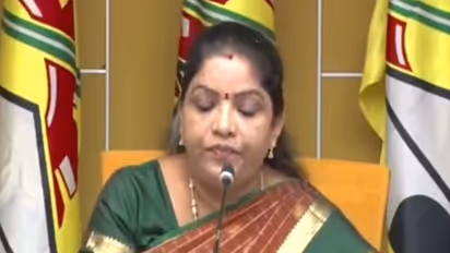 Andhra Pradesh Minister Gummadi Sandhya Rani (Photo/ TDP Central Office)