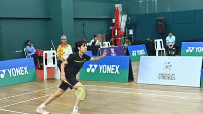 Sharayu Ranjane of Pune in action during Maharashtra State U-19 Badminton Selection Tournament 2026 (Image:Maharashtra State U-19 Badminton)