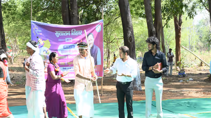 Artists perform folk theatre (Photo/ANI)