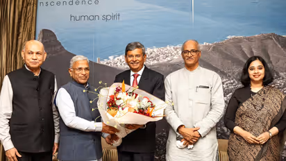 High Commissioner of India Prabhat Kumar welcomes Harivansh Narayan Singh, Deputy Chairman, Rajya Sabha, to Cape Town, where he leads the Indian Parliamentary Delegation at the 69th Commonwealth Parliamentary Conference (File Photo/X@IndiainCapeTown)