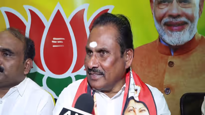 AIADMK candidate SP Shunmuganathan (Photo/ANI)