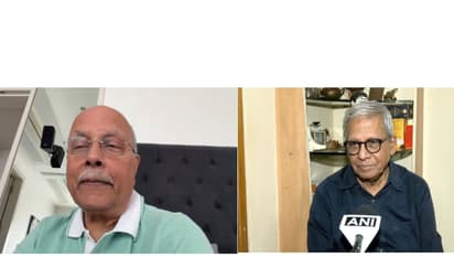 Shailesh Haribhakti, Chartered Accountant and Cost Accountant; R N Bhaskar, CEO, Asiaconverge (Photo/ANI)