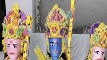 Grain statues of Lord Ram, Goddess Sita & Lord Hanuman arrives in Ayodhya (Photo/ANI)