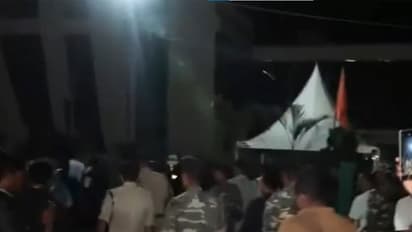 Scenes from Jaipal Singh Munda Stadium protest site in Jharkhand's Ranchi (Photo/ANI)