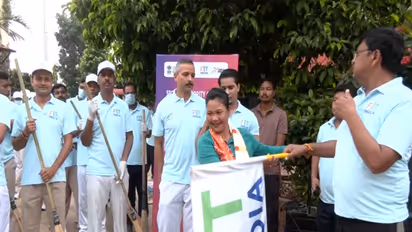 SAI Guwahati organises Fit India Swachhata Freedom Run 7.0 (Photo: ANI)