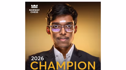 R Praggnanandhaa is champion of Norqay Chess 2026 (Photo: X/@AmitShah)