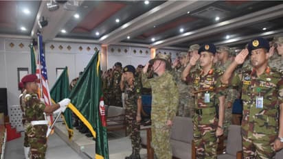 Visual from the inaugural ceremony of Exercise Tiger Lightning-2025 (Photo/ispr.gov.bd)