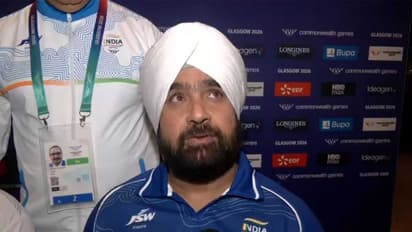 Jhandu Kumar's coach Rajinder Singh Rahelu (Photo: ANI)