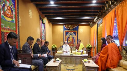 Prime Minister Narendra Modi with Bhutan King Jigme Khesar Namgyel Wangchuck. (Photo: X/@narendramodi)