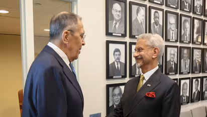 External Affairs Minister S Jaishankar and Russia FM Sergey Lavrov (Photo/X@mfa_russia)