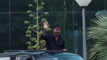 Vijay leaving from CBI office (Photo/ANI)
