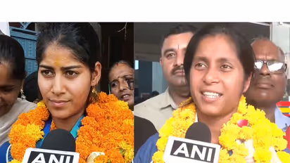 Ishika Chaudhary and Ishika Sambharwal. (Photo/ANI)