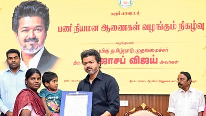 TN CM Vijay hands over appointment letter to heir of individual who lost his life in Karur stampede (File Photo/ANI)