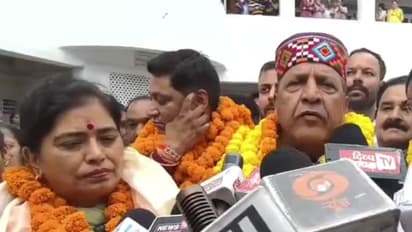 Sushma Sharma (Left), Gaurav Rajput (Right) (Photo/ANI)