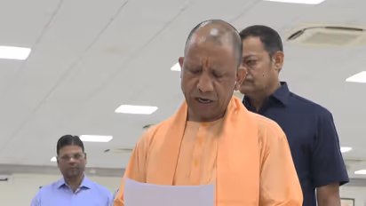 Uttar Pradesh CM Yogi Adityanath holds 'Janata Darshan' in Lucknow (Photo/ANI)