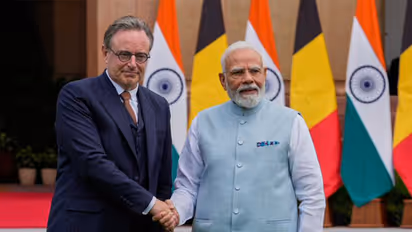 Prime Minister Narendra Modi and his Belgian counterpart Bart De Wever during their meeting in New Delhi. (Photo: X/@Bart_DeWever)
