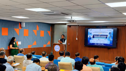 The ‘Defence Testing, Certification & Infrastructure Development’ workshop, held at the organisation’s campus(Photo/Gujarat CMO)